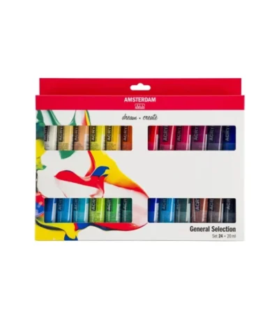 Acrylique Amsterdam royal Talens Coffret de 24 peintures - 20ml