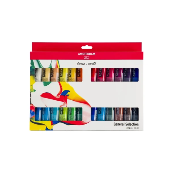 Acrylique Amsterdam royal Talens Coffret de 24 peintures - 20ml