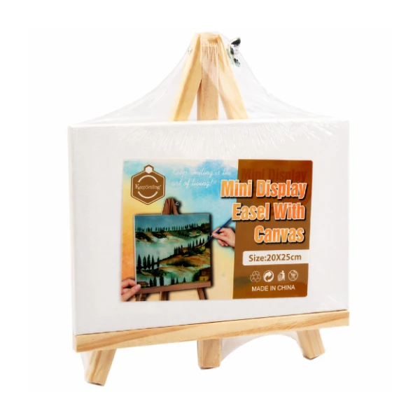 Chevalet de table miniature avec toile 20x25