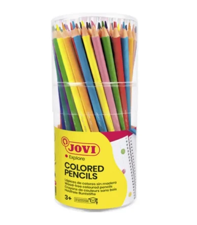 Crayons de couleurs triangulaires pot 84 Jovi explore