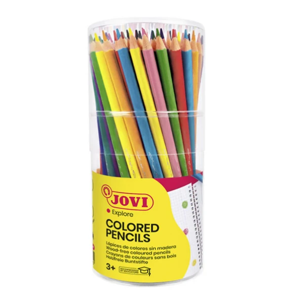 Crayons de couleurs triangulaires pot 84 Jovi explore