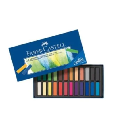 Faber-castell demi pastel carre tendre boîte de 24