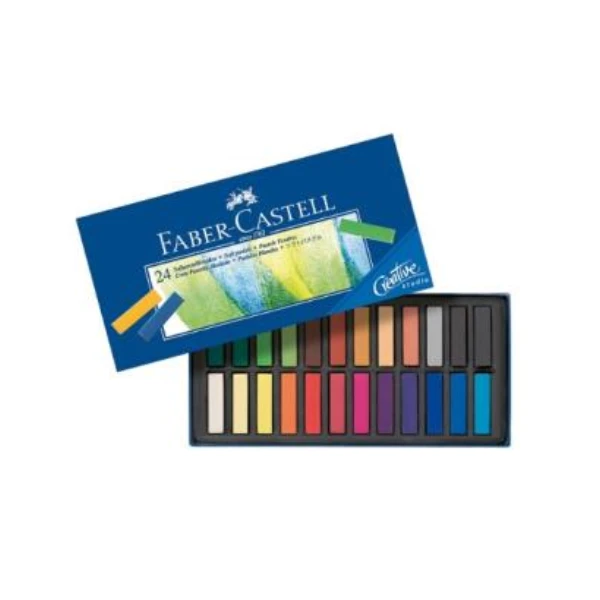 Faber-castell demi pastel carre tendre boîte de 24