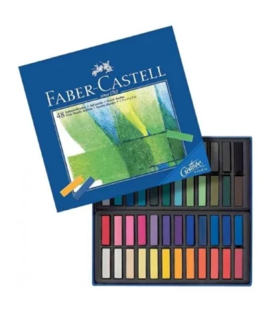 Faber-castell demi pastel carre tendre boîte de 48