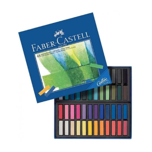 Faber-castell demi pastel carre tendre boîte de 48
