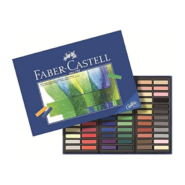 Faber-castell demi pastel carre tendre boîte de 72